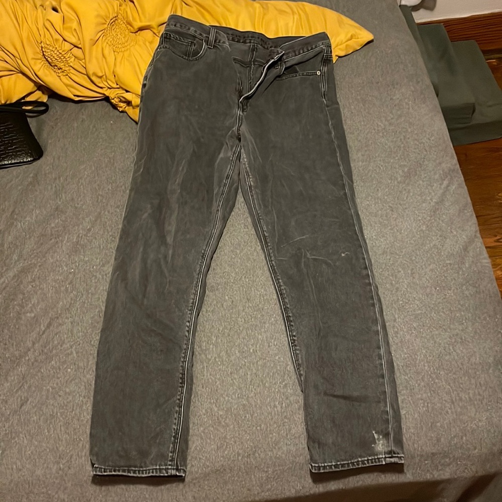 light wash black AE jeans